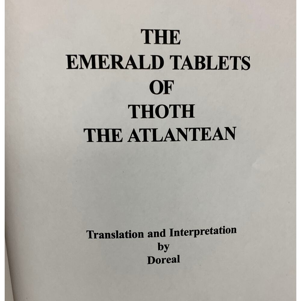 The Emerald Tablets of Thoth-The-Atlantean - Doreal 2006 Printing - Picture 2 of 6